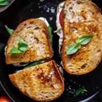 Vegan Herbed Ricotta Grilled Cheese_image