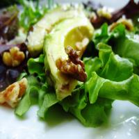 Avocado, Lettuce and Walnut Salad With Honey Dressing image