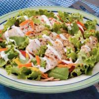 Grilled Chicken Salad with Carrots and Chow Mein Noodles_image