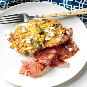 Corn Cakes with Goat Cheese_image
