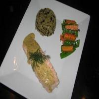Poached Salmon With a Mustard-Dill Sauce_image