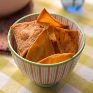 Homemade Chili Lime Baked Tortilla Chips image