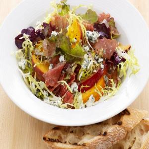 Fruit and Gorgonzola Salad with Prosciutto image