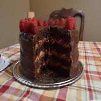 Decadent Quintuple Chocolate Raspberry Layer Cake_image