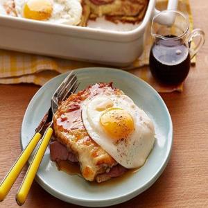 French Toast Croque Madame Casserole image