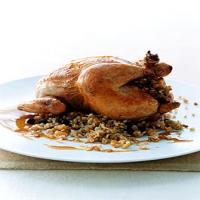 Roasted Poussins with Green-Wheat Stuffing_image
