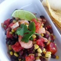 Black Bean, Corn, Tomato, and Shrimp Salad_image