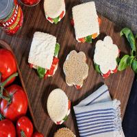Ricotta, Basil, Tomato Tea Sandwiches image