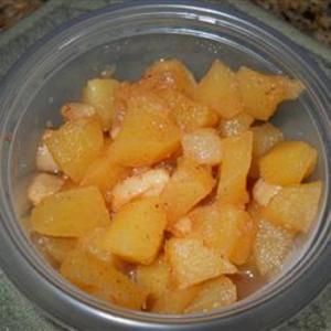 Quick and Easy Chunky Microwave Maple Cinnamon Apple/Pear Sauce_image