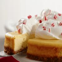 White Chocolate-Candy Cane Cheesecake image