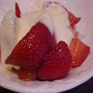 Brown-Sugared Strawberries with Creme Anglaise image