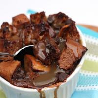 Chocolate challah bread pudding with bourbon butterscotch sauce Recipe - (4.4/5) image