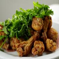 Crispy Chicken with Spicy Pear Cranberry Sauce image
