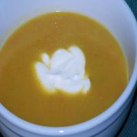 Butternut Squash Soup With Cider Cream image