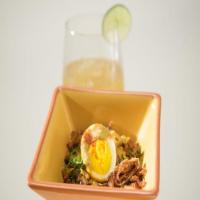 Coconut Egg Curry with Red Rice and Crispy Shallots_image