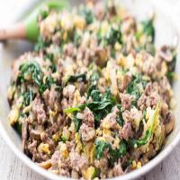Joe's Special (Scrambled Eggs with Spinach, Beef, and Mushrooms)_image