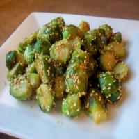 Brussels Sprouts With Sesame Seeds image