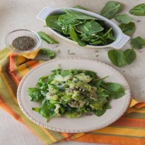 Zucchini Ribbon and Spinach Saute image