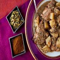 Braised Chicken Thighs With Chile, Cinnamon, Cardamom and Coriander image