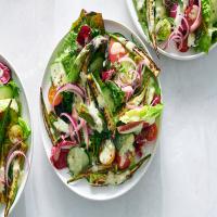 Charred Okra Salad With Garlicky Yogurt image