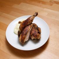 Spatchcocked Cornish Hen with Mashed Potatoes image
