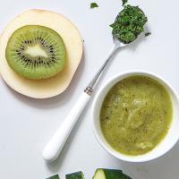 Zucchini + Apple + Kiwi Baby Food Puree with Mint_image