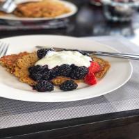 Flourless Oatmeal Blueberry Pancakes_image