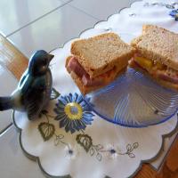 Ham and Coleslaw Sandwich image
