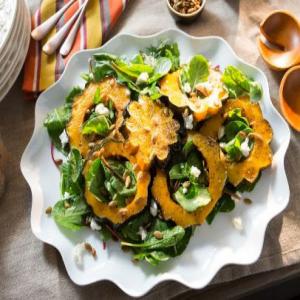 Acorn Squash with Baby Bitter Greens_image