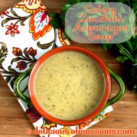 Paleo Cream of Asparagus, Celery, and Zucchini Soup Recipe (gluten free, dairy free, autoimmune friendly)aleo Recipe - (4.5/5) image