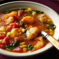 Shrimp & Cod Stew in Tomato-Saffron Broth_image