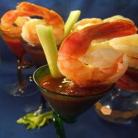 Shrimp With Spicy Bloody Mary Sauce_image