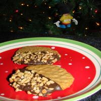 Chocolate Dipped Peanut Butter Cookies_image