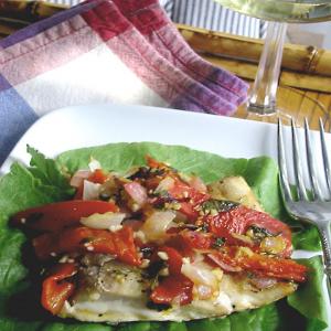 Egyptian Red Snapper in Red Pepper Mint Sauce_image