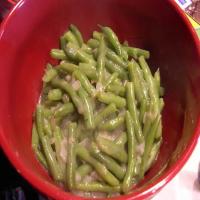 Hungarian Green Beans with creamy roux onion sauce image