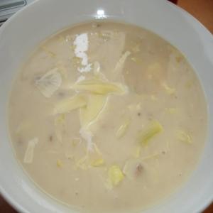 Jiffy Cream of Artichoke and Mushroom Soup (A Pantry Recipe)_image
