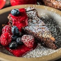 Flourless Chocolate Cake with Raspberry Sauce Recipe | Traeger Grills_image