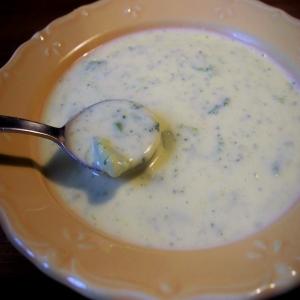 Black Eyed Pea Broccoli Cheese Soup image