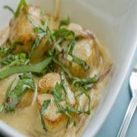 Scallops With Cream and Basil_image