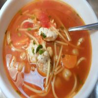 Chickpea Chicken Noodle Soup image