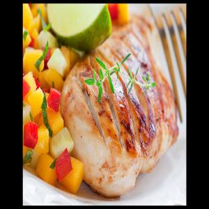 Grilled Turkey Tenderloin with Mango Salsa - Quick Recipe_image