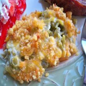 Green Bean Casserole with Ritz Cracker topping Recipe_image