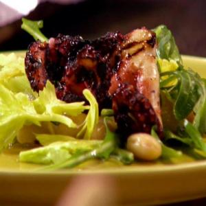 Grilled Octopus with Celery and Cannellini Bean Salad image