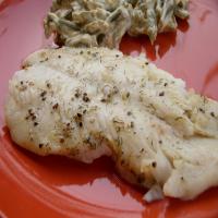 Broiled Fish with Dill Butter image
