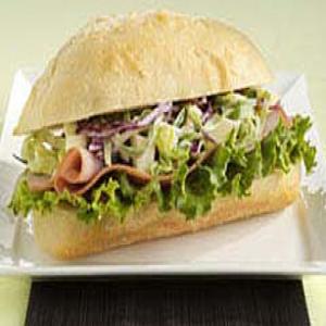 Sassy Ham & Apple Coleslaw Sandwich image