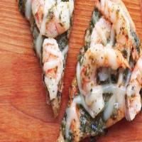 Skinny Pesto Shrimp Pizza_image