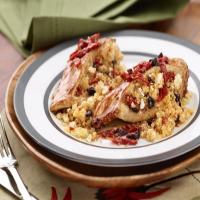 Couscous Stuffed Chicken Breast with Feta, Sun-Dried Tomatoes and Kalamata Olives image
