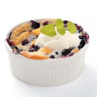 Peachy Blueberry Cobblers image
