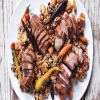 Pasture-Raised Pork with Couscous and Vegetables image