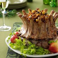 Crown Roast with Plum-Apple Stuffing_image